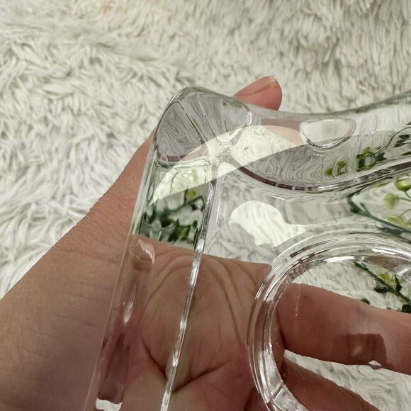 Orrefors Sweden Crystal Puzzle Piece Votives Candle Holder Clear Heavy 1 piece - Picture 9 of 9